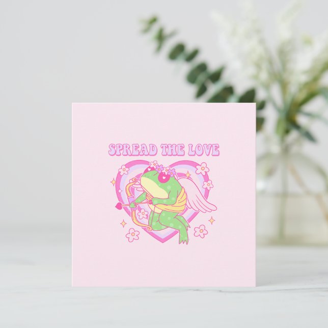 Cute Cupid Frog - Sprid Kärlek (Stående Fram)