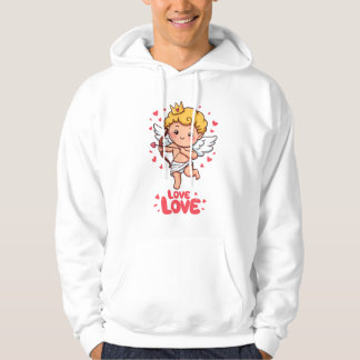 Cute Cupid Kärlek Hoodie