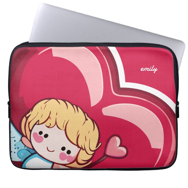 Cute Cupid Laptop Fodral (Framsidan)