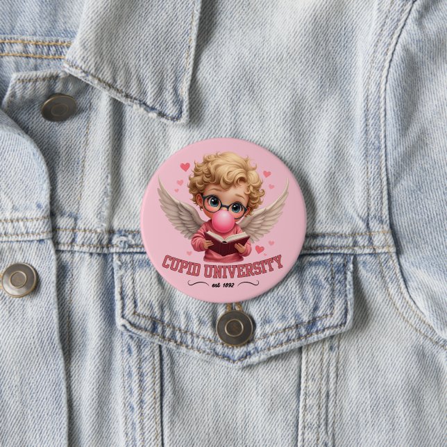 Cute Cupid Universiteten Bubblegum Angel Aesttheti Knapp (In Situ)