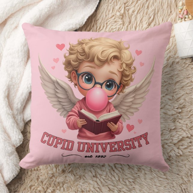 Cute Cupid Universiteten Bubblegum Angel Aesttheti Kudde (Filt)
