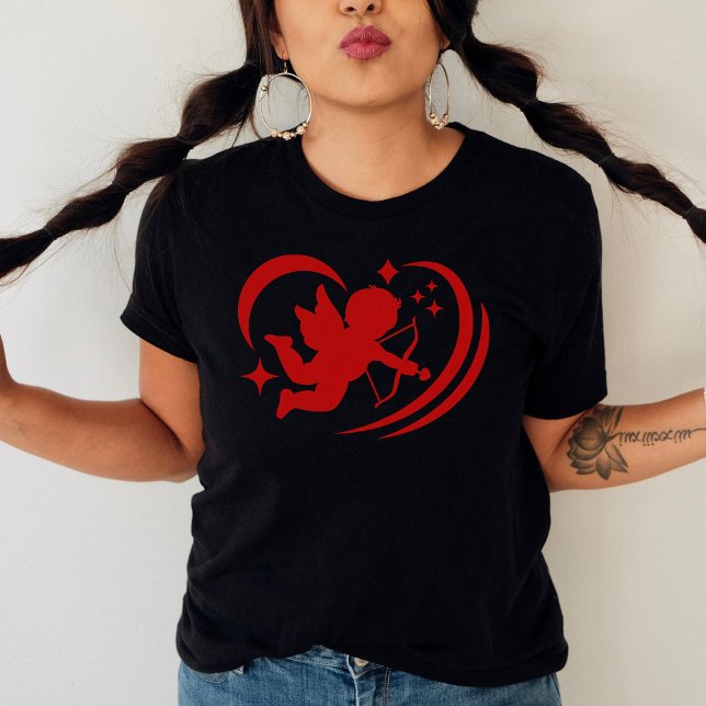 Cute Cupid Valentine Day Kärlek T Shirt (Skapare uppladdad)