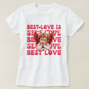Cute Cupid Valentines dag Self kärlek T Shirt