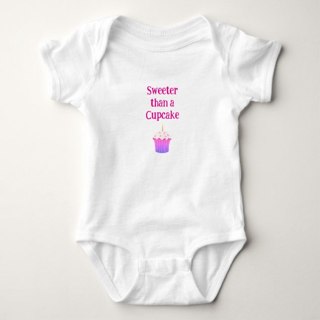 Cute Cupkaka baby Romper T Shirt (Framsida)