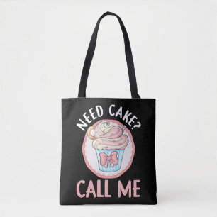Cute Cupkaka Baker Humor Bakery-bakgaffel Tygkasse