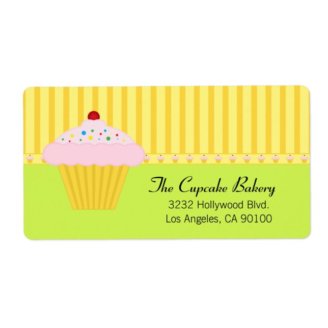 Cute Cupkaka Bakery Fraktsedel (Framsidan)