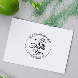 Cute Cupkaka Baking Small Business Tack Stämpel