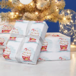 Cute Cupkaka House Girly-jul Presentpapper<br><div class="desc">Cute Cupkaka House Girly Jul Wrapping Papper</div>