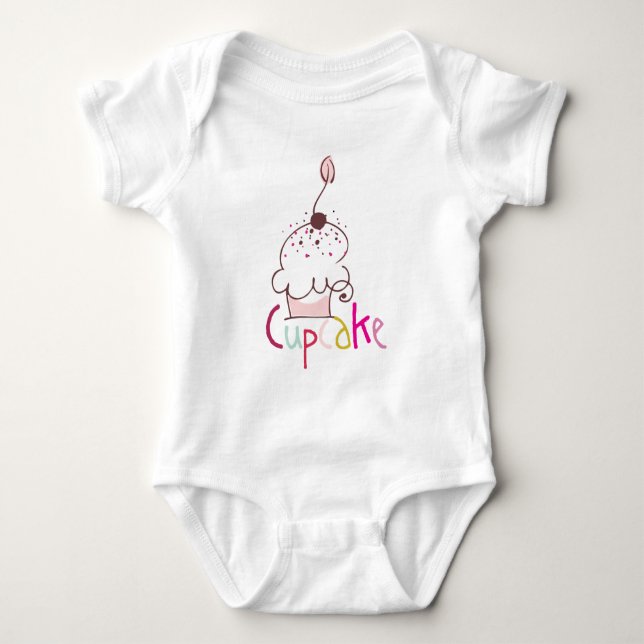 Cute Cupkaka Infant Bodydräkt Tröja (Framsida)