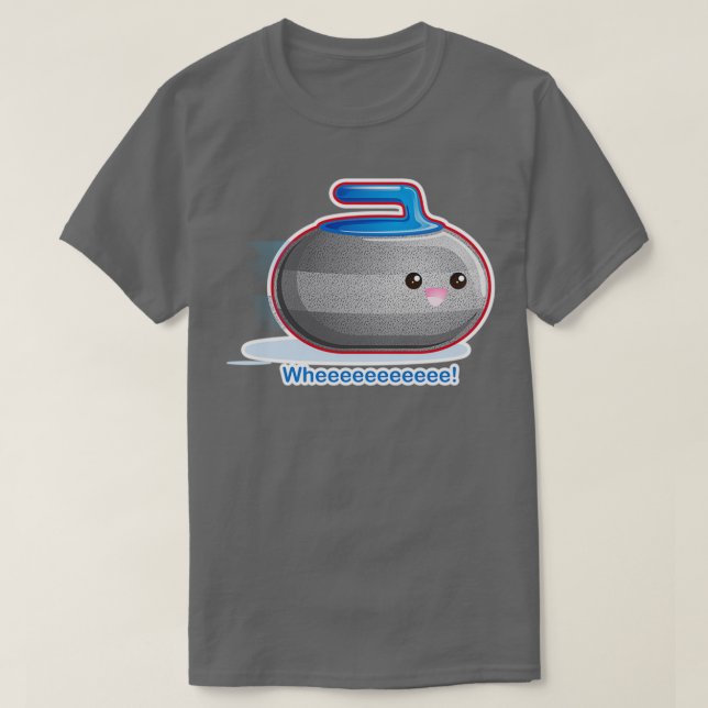 Cute Curling Stone Essential Classic TShirt T Shirt (Design framsida)