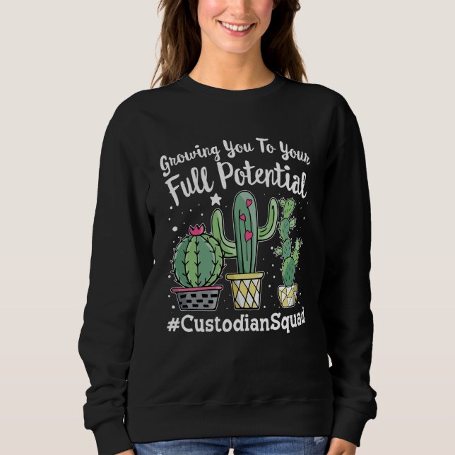 Cute Custodian Squad Squad Appreciation Week back  T Shirt (Framsida)