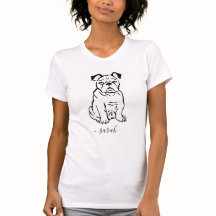 Cute Custom Name English Bulldog T-Shirt