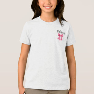 Cute Custom Name Girl School Design Shirt T