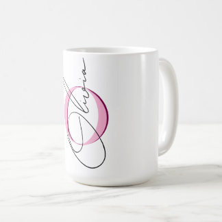 Cute Custom name initialer Girl Kaffemugg
