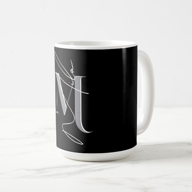 Cute Custom name initialer Girl Kaffemugg (Framsida höger)