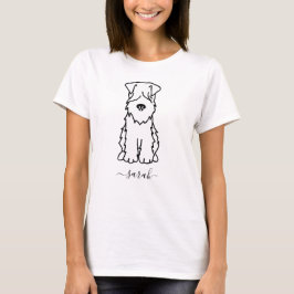 Cute Custom Name (kablad, eget namn), Hund T Shirt