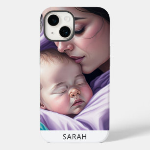 Cute Custom Name Mor och Baby Sentimental Gift
