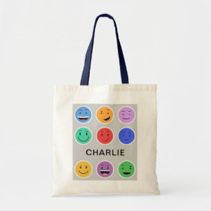 Cute Custom Name tote bags Tygkasse