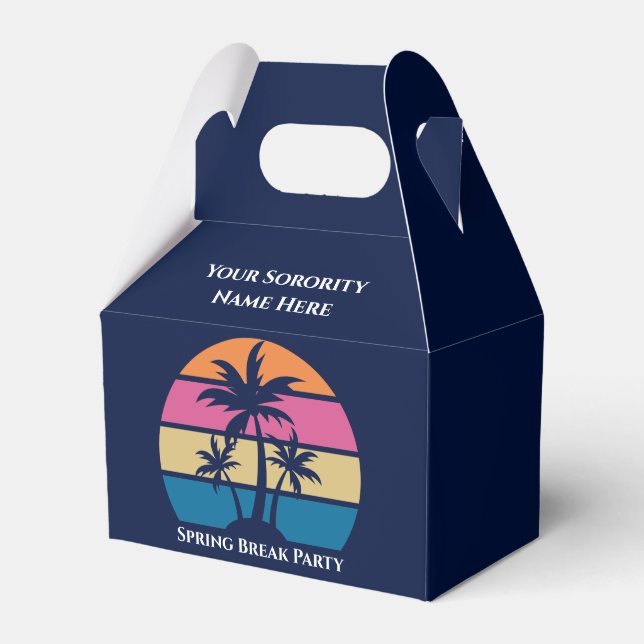 Cute Custom Sorority Spring Break Beach Party Presentaskar (Framsidan Sidan)