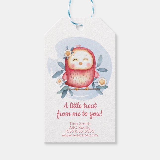 Cute Customer Treat Gift-Märkre Presentetikett (Framsidan)
