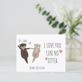 Cute Customid I kärlek du gillar inget bättre Vykort