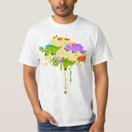 Cute Customizable Dinsosaur Print T Shirt