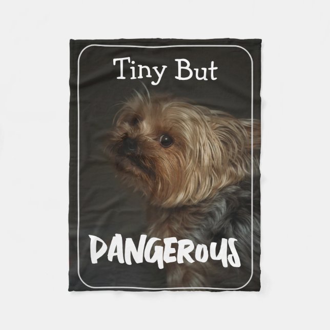 Cute Customizable Personalized Terrier Dog Mom Pet Fleecefilt (Framsidan)