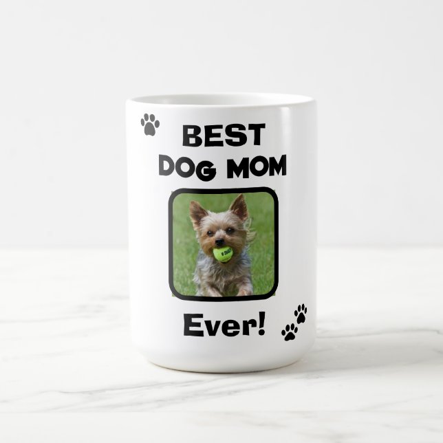 Cute Customize Best Pet Dog Cat Mom Mum Ever Kaffemugg (Center)