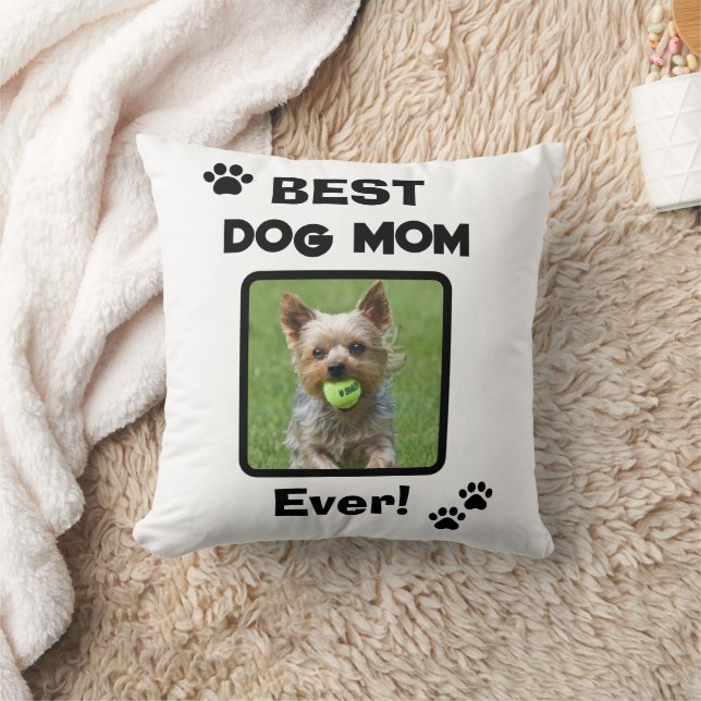 Cute Customize Best Pet Dog Cat Mom Mum Ever Kudde (Filt)