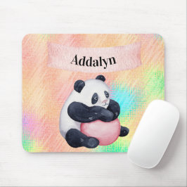 Cute Customized Baby Panda Bear Watercolor Pastel Musmatta