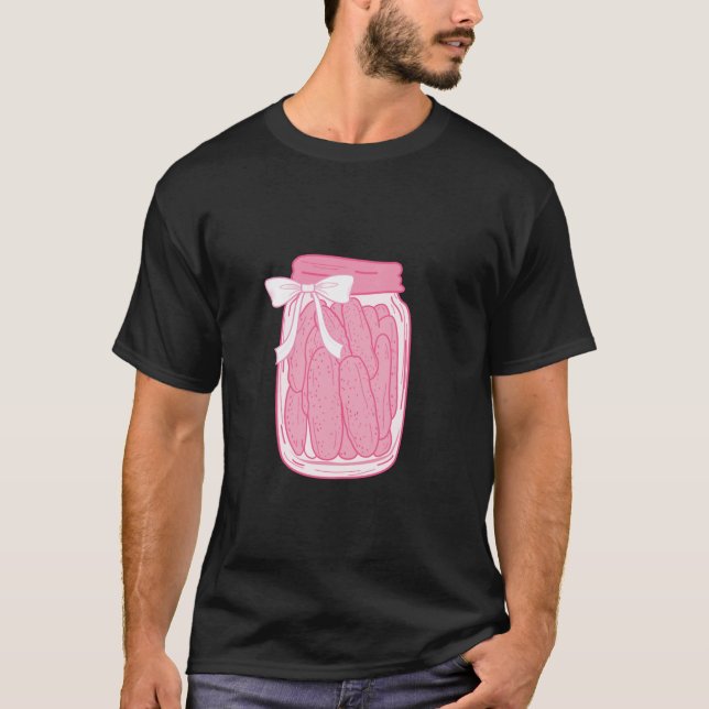Cute Cute Cickle Coquette Bows Cute Pickle Burk G T Shirt (Framsida)
