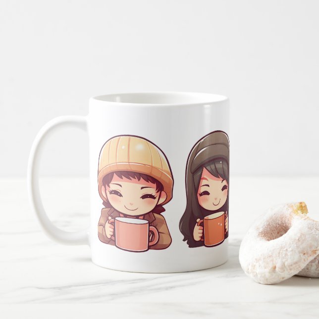 Cute Cute Cute Cute Kaffemugg (Med munk)