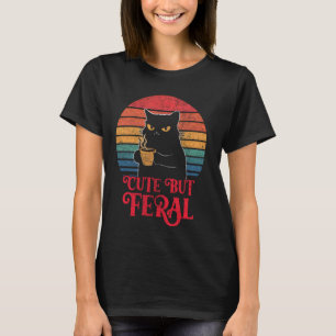 Cute Cute Cute Cute, men Feral Coffe Älskare, desi T Shirt