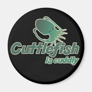 Cute Cuttlefish vill bara röra sig Magnet