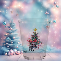 Cute Cyberpunk Reindeer med Julgran