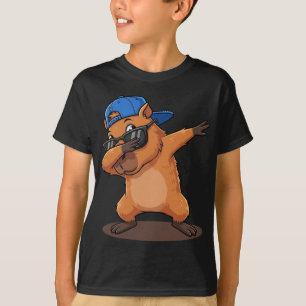 Cute Dabbing Capybara Animal Lover T Shirt