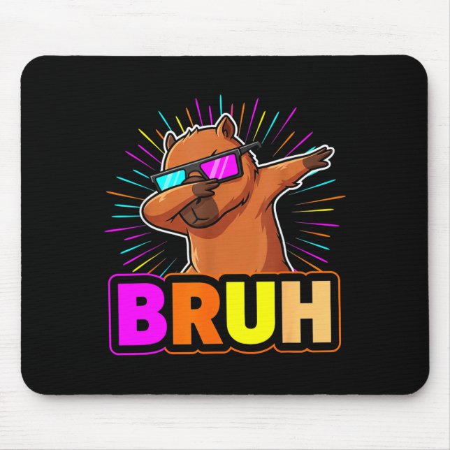 Cute Dabbing Capybara Funny Animal Meme Capy Lover Musmatta (Framsidan)