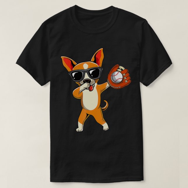 Cute Dabbing Chihuahua Hund Dab Kids Boys Girls Ba T Shirt (Design framsida)