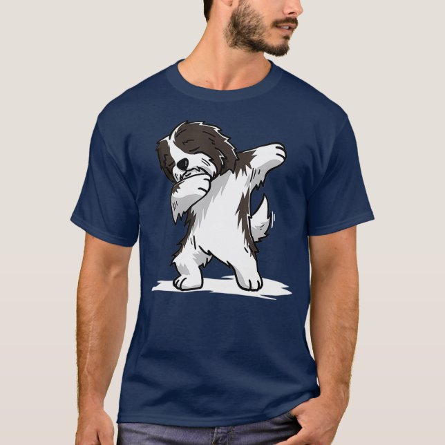 Cute Dabbing Havanese Dog  Funny Dab Dance Gift T Shirt (Framsida)