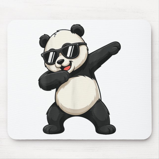 Cute Dabbing Panda Bear Outfit Boy Tonåring Manar  Musmatta (Framsidan)