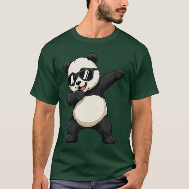 Cute Dabbing Panda Bear Outfit Boyeen Men Dab Anim T Shirt (Framsida)