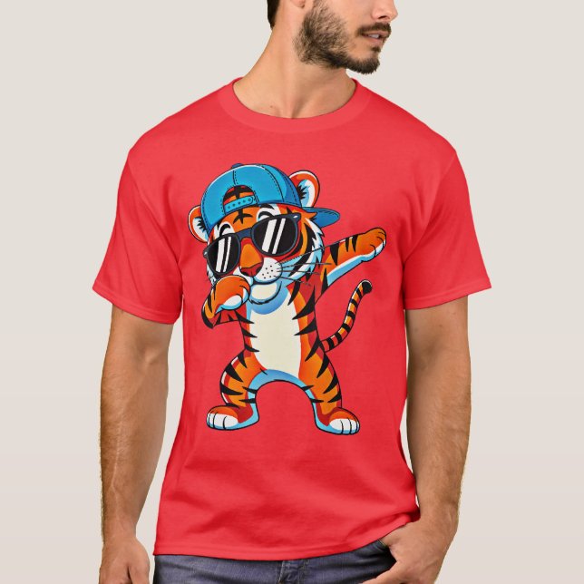 Cute Dabbingiger Menoddler Boys Animal Wildcats fr T Shirt (Framsida)