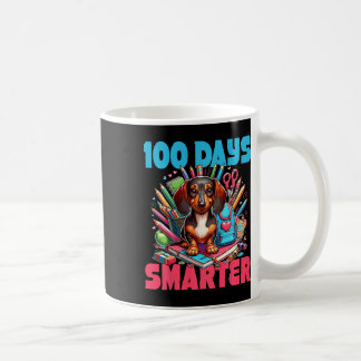 Cute Dachshund 100-dagarsdagen i skolan 100 dagar  Kaffemugg