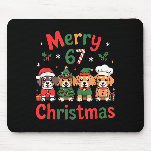 Cute Dachshund Christmas Design Funny Holiday Dog  Musmatta (Framsidan)