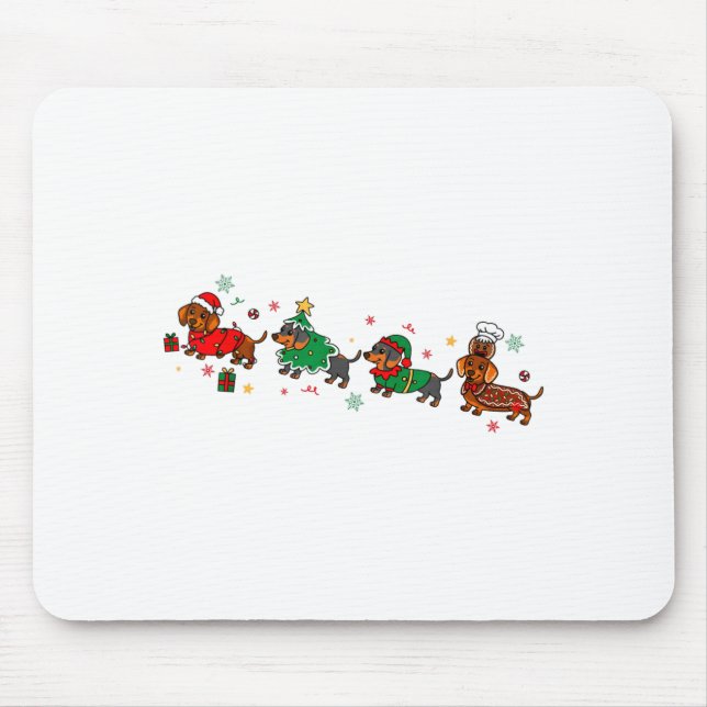Cute Dachshund Christmas Parade Christmas  Musmatta (Framsidan)