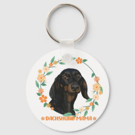 Cute Dachshund - Dachshund Mamma Nyckelring