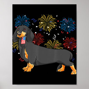 Cute Dachshund Doxie Älskare Weiner Hund Pappa Kid Poster