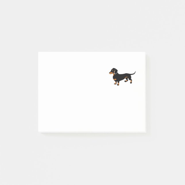 Cute Dachshund - Doxie Hund Post-it Block (Framsida)