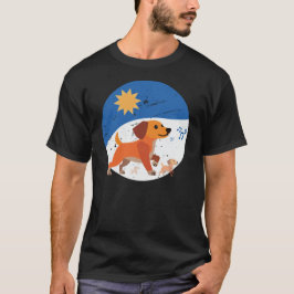 Cute Dachshund Family Sunny Day Vibes T Shirt