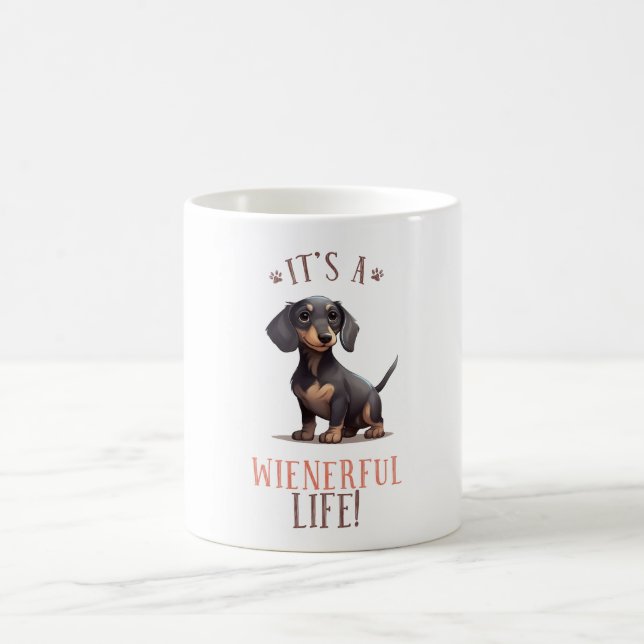 Cute Dachshund Hund Citat Kaffemugg (Center)